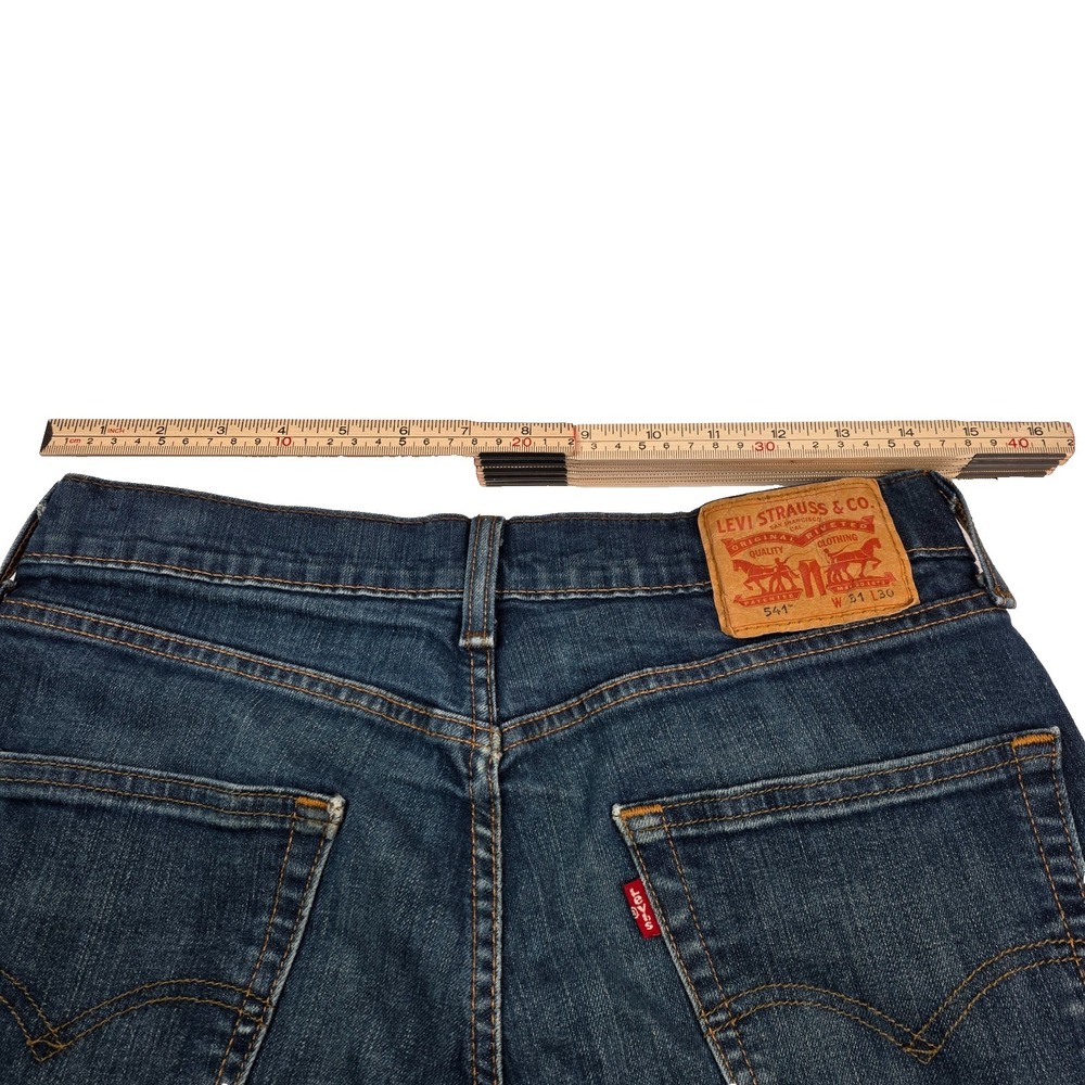 Levi Straus Womens 541 Blue Denim Jeans W31 x L30 Straight Leg - Picture 7 of 8